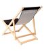 Chaise Sunbed Ms Taille Unique Noir Blanc Martes Essential-2