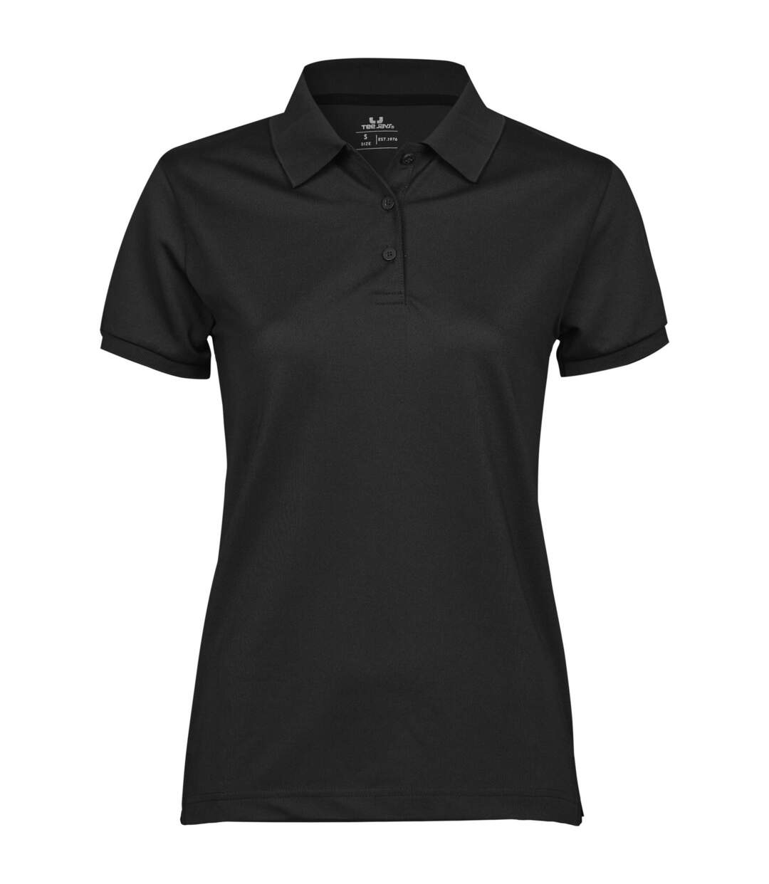 Polo club femme noir Tee Jay