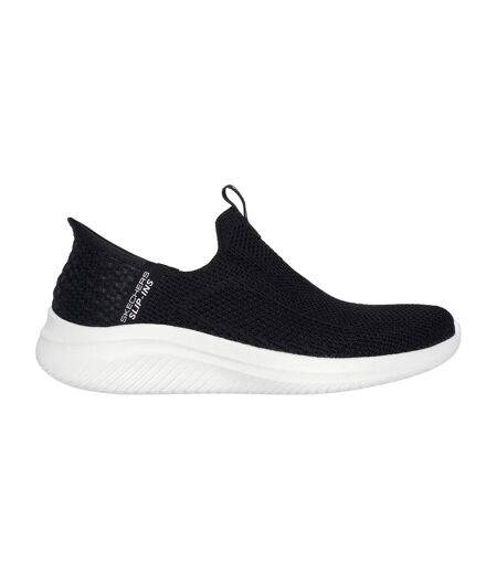 Womens/ladies Ultra Flex 3.0 Easy Win Trainers Black Skechers