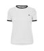 Womens/ladies Trinkey Ringer T-shirt White Jack Wills-2
