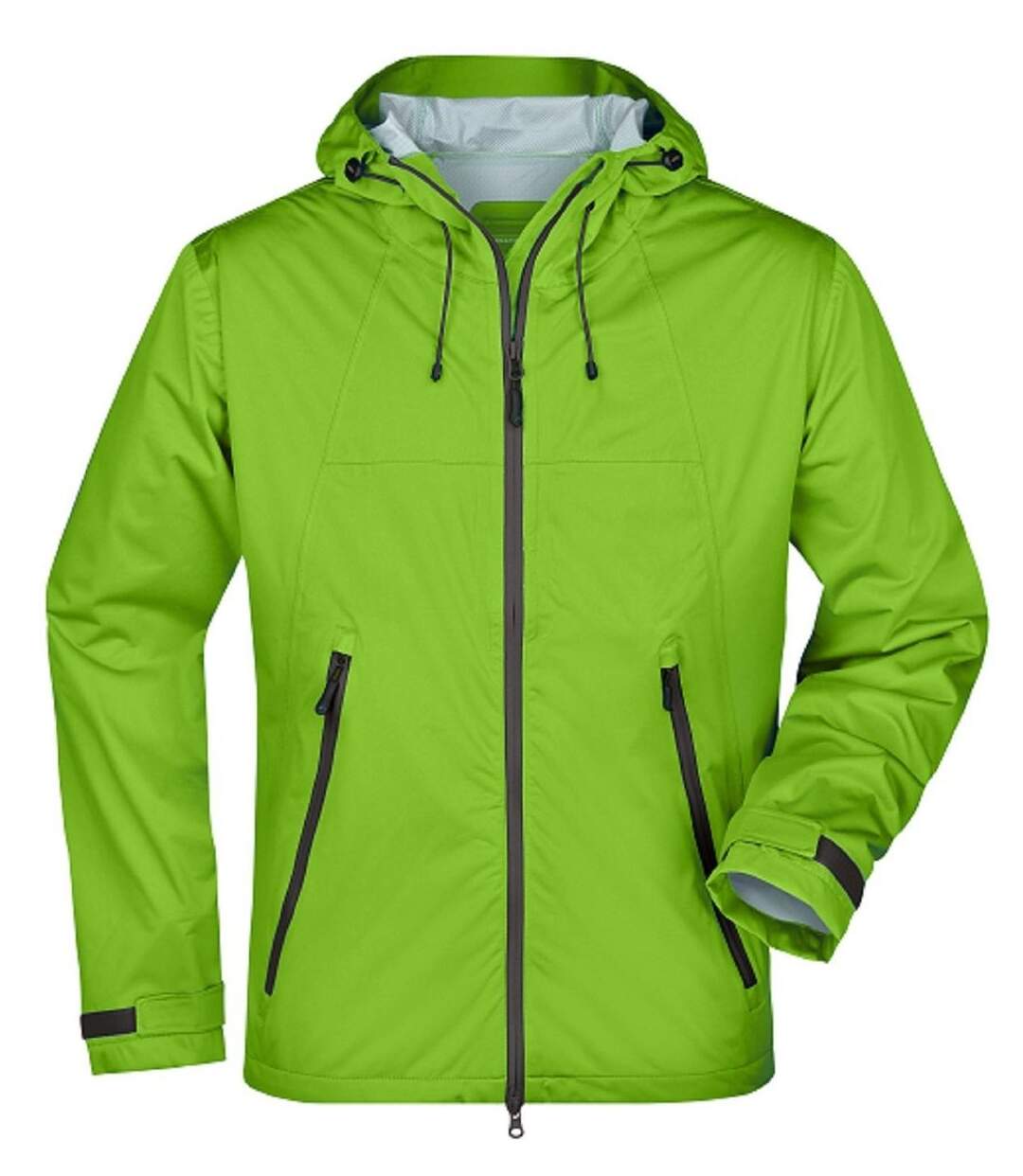 Veste softshell à capuche - Homme - JN1098 - vert et gris-1