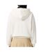 Sweat à capuche blanc femme lacoste polaire surdimensionné-2
