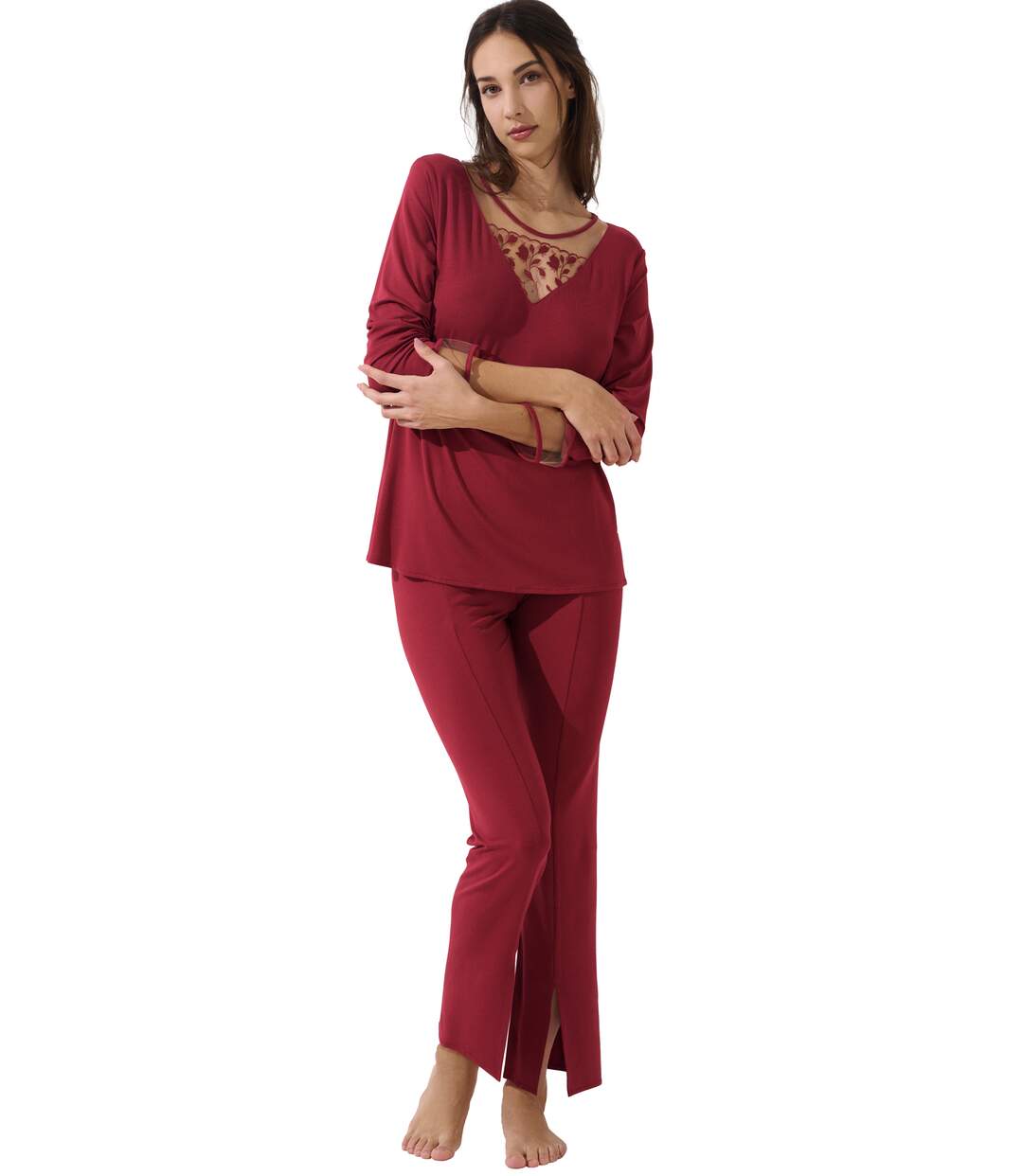 Pyjama pantalon top manches longues Gloriosa Lisca-1