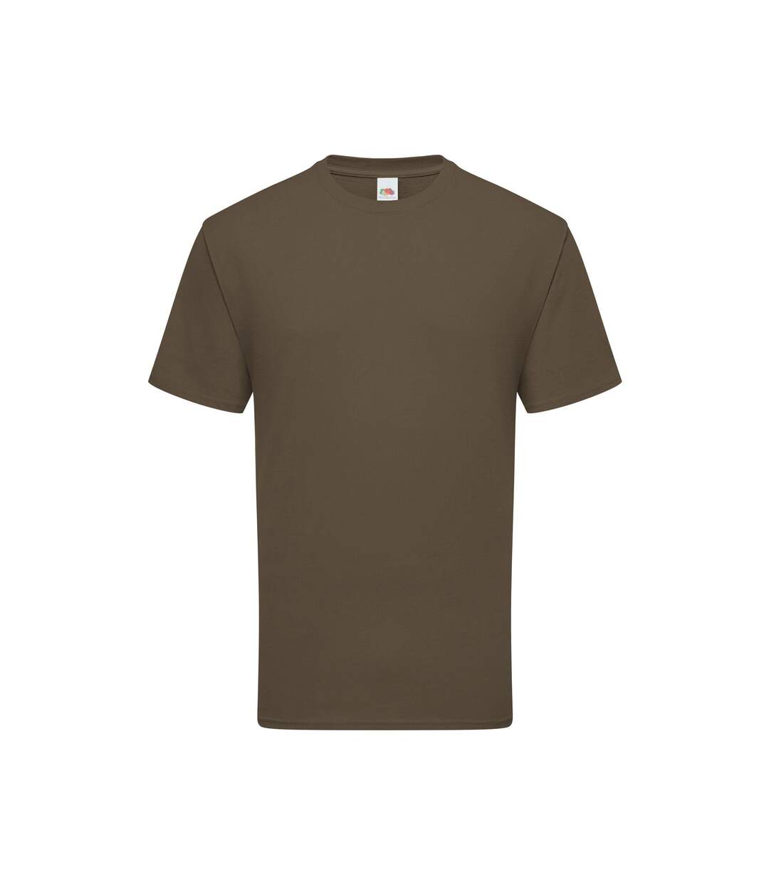 T-shirt Iconic Premium Homme Marron Truffe Fruit Of The Loom-2