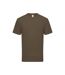 T-shirt Iconic Premium Homme Marron Truffe Fruit Of The Loom-2