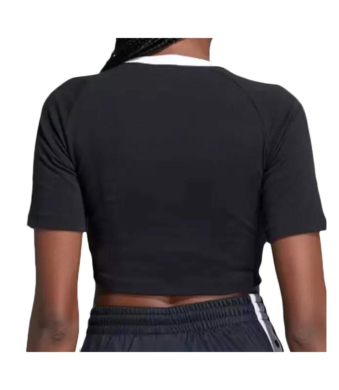 T-Shirt noir femme adidas 3 s baby-2