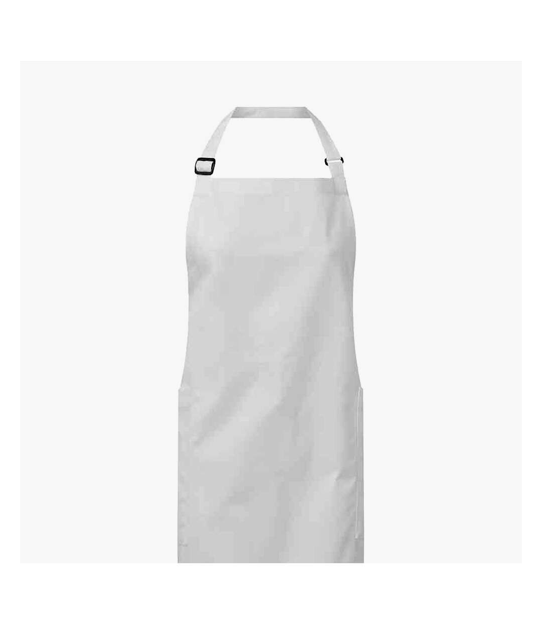 Organic fairtrade certified recycled full apron one size white Premier-2