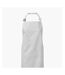 Organic fairtrade certified recycled full apron one size white Premier-2