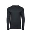 Tee Jays T-shirt à manches longues en interlock pour hommes (Gris foncé) - UTPC4302