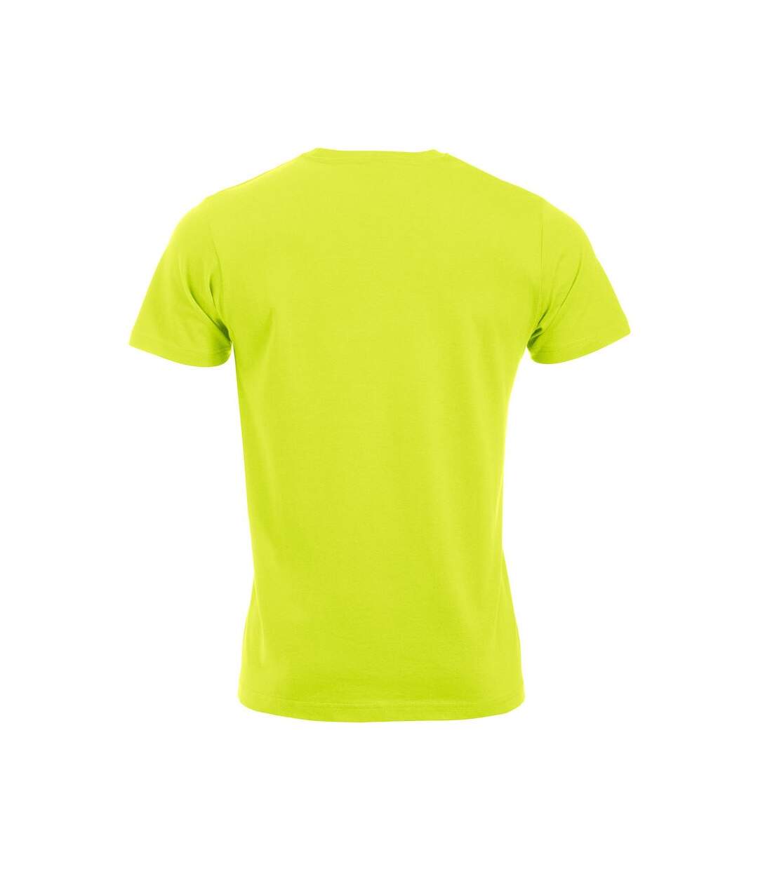 T-shirt new classic homme vert fluo Clique