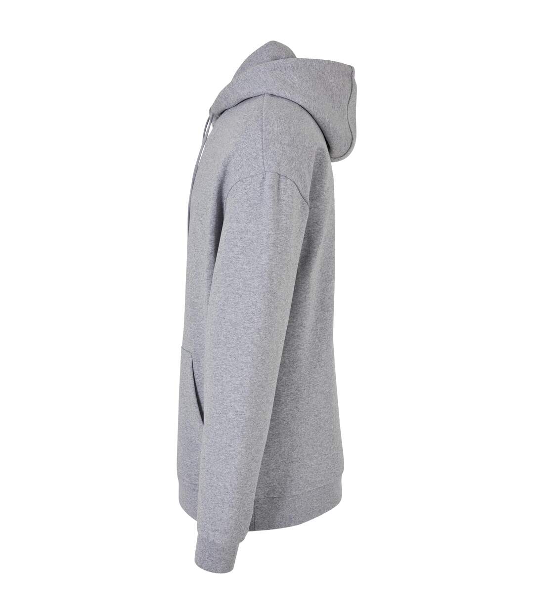Mens Basic Oversized Hoodie Gris Chiné Build Your Brand-3