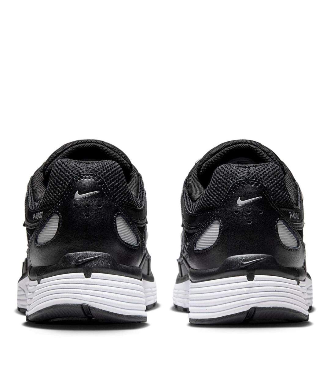 Mens P-6000 Chunky Sole Trainers Black White Silver Nike-4