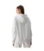 Sweat À Capuche Motif/style Uni Femme Gris Clair Chiné 4F-3