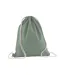 Organic Cotton Drawstring Bag One Size Dusty Green Westford Mill-1