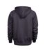 Tee Jays Mens Fashion Zip Hooded Sweatshirt (Dark Grey)