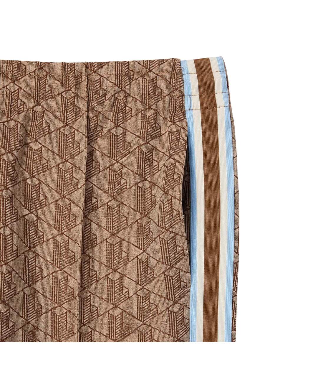 Womens/ladies Monogram Flared Jogging Bottoms Beige Lacoste-2