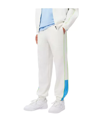 Pantalon De Jogging Homme Blanc Bleu Lacoste