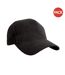 Result Pro Style Heavy Brushed Cotton Baseball Cap (Pack of 2) (Black) - UTBC4241