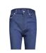 Womens/ladies High Rise Wide Leg Jeans Blue Lacoste-4