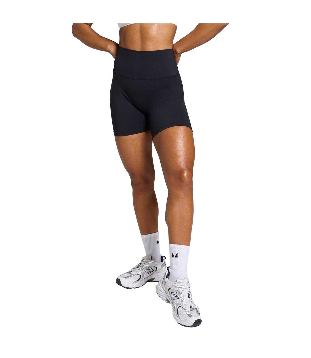 Womens/ladies Slim Cycling Shorts Black MyProtein-1