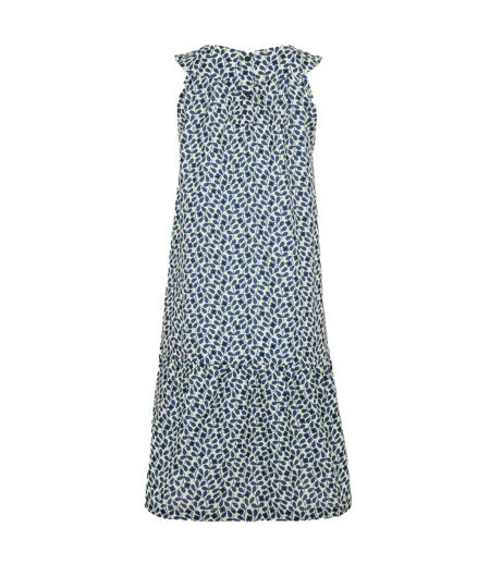 Womens/ladies Orla Kiely Ii Sleeveless Summer Dress Blue Regatta