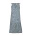 Womens/ladies Orla Kiely Ii Sleeveless Summer Dress Blue Regatta-3