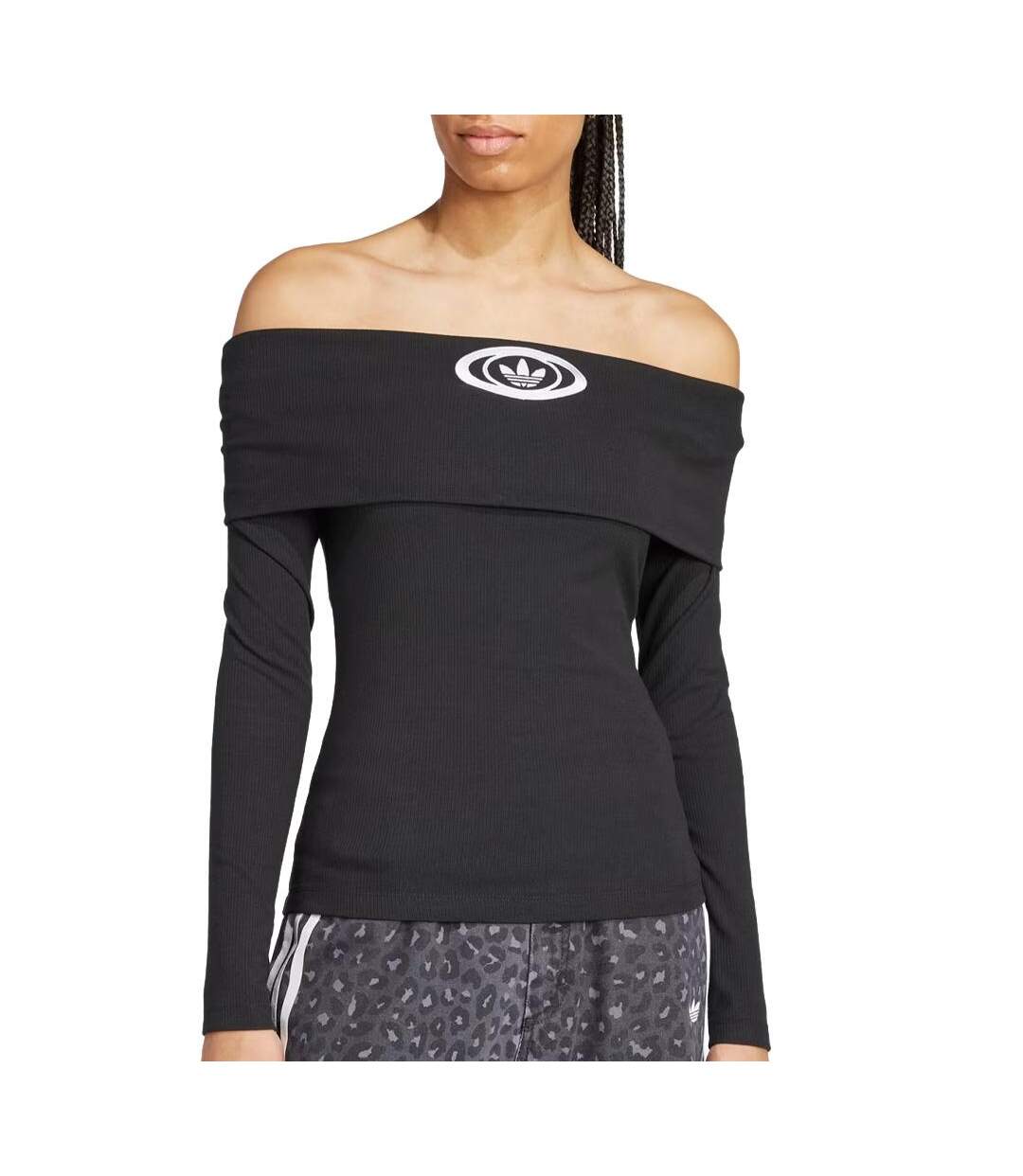 T-Shirt noir femme adidas campus2000-1