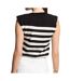 Pulls noir/blanc femme morgan rayures-2