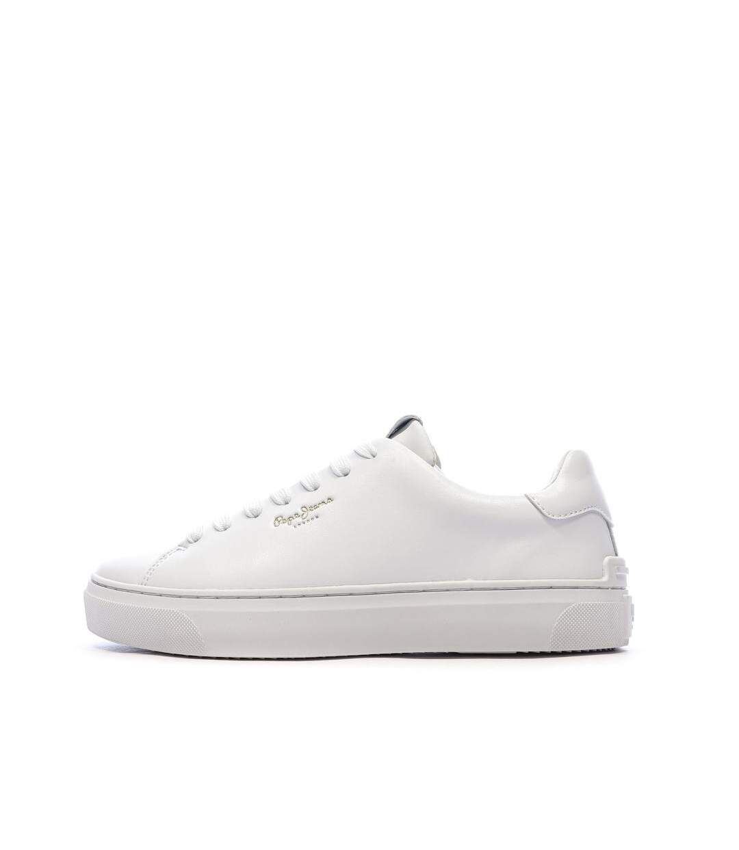 Baskets blanches femme pepe jeans camden classic-1