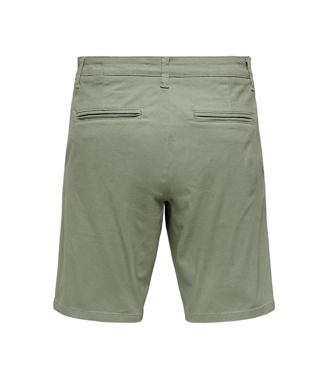 Short Chino Vert Homme ONLY & SONS 22018237 - M-2