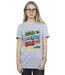 Disney Femme/Les femmes Cars Piston Cup Champions Coton Boyfriend T-Shirt (Gris sportif) - UTBI16205-2