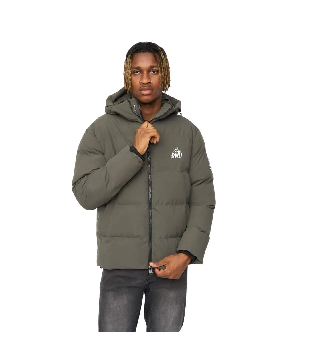 Doudoune Nahjo Homme Olive Kings Will Dream-2