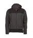 Mens Mountain Hooded Fleece Jacket Asphalt Black Tee Jays-1