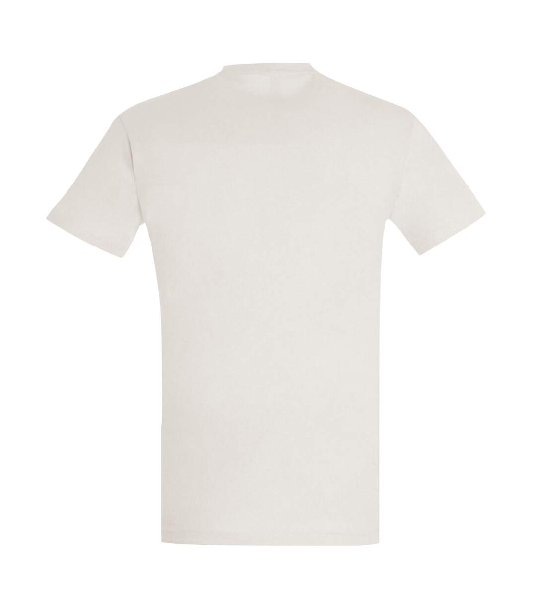 T-shirt manches courtes imperial homme blanc cassé SOLS-2