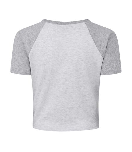 T-shirt Court Motif/style Lettrage Femme Gris Chiné Chiné Jack Wills