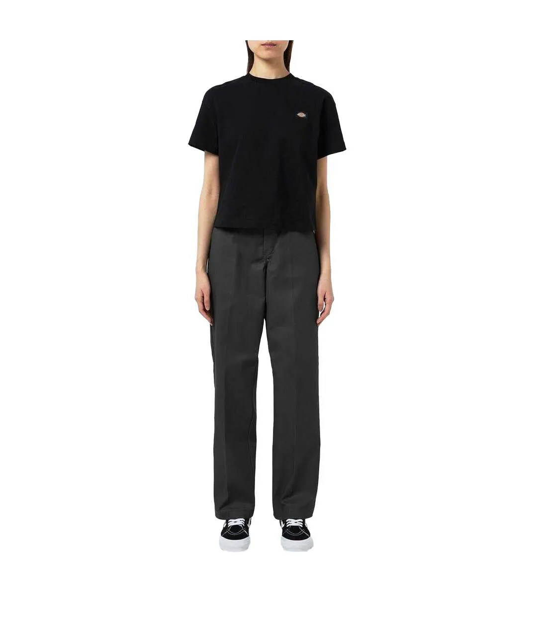 Womens/ladies Work Trousers Charcoal Grey Dickies-1