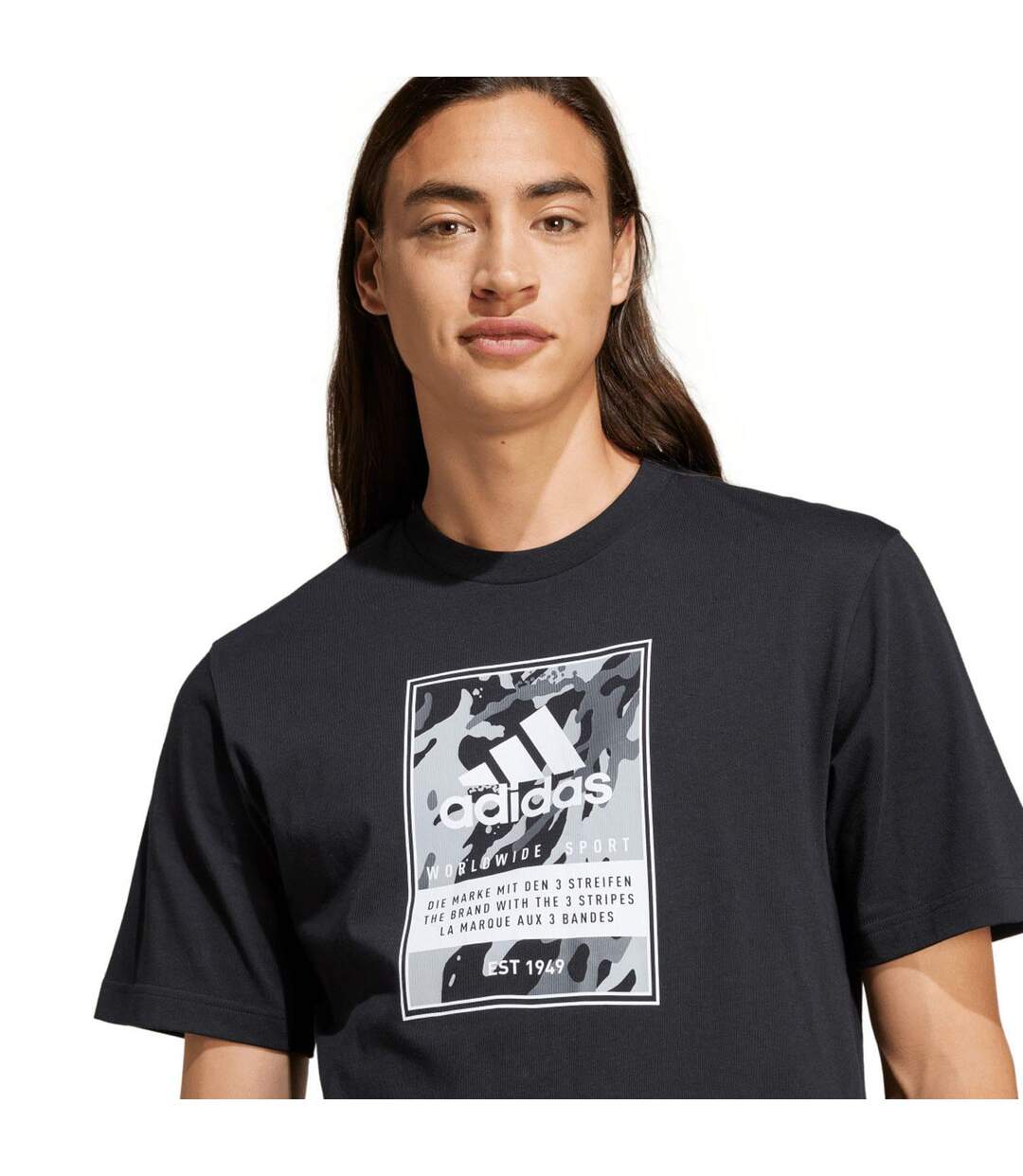 T-shirt Badge Of Sport Homme Noir Adidas-4