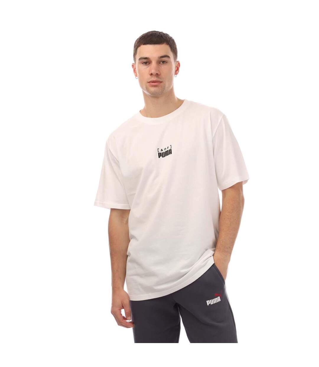 T-shirt Aof Making Of A King Homme Blanc Puma-1