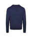 Mens Ribbed Collar Sweatshirt Navy Aquascutum-2
