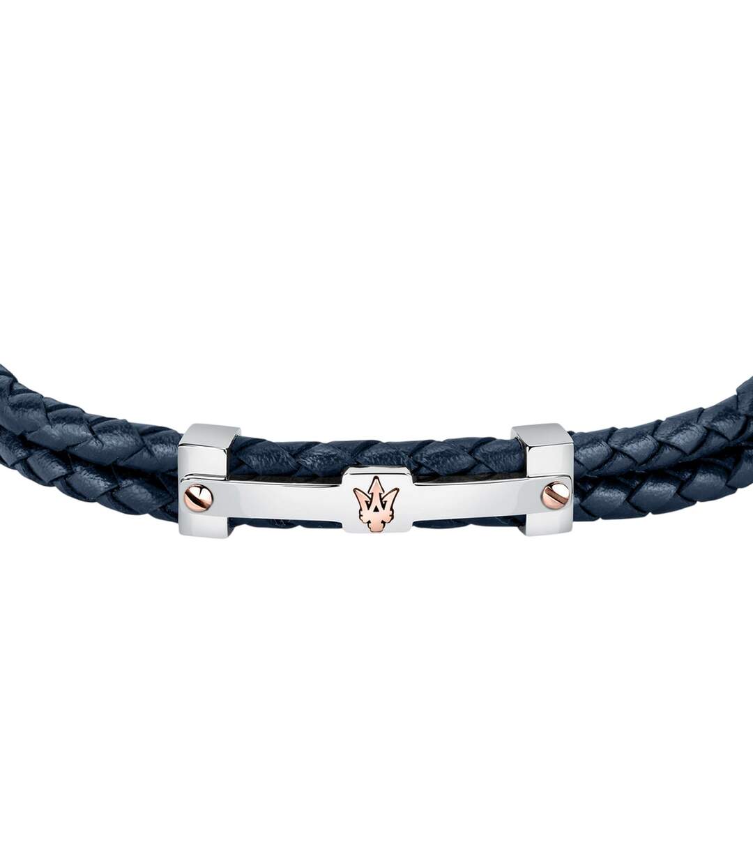 Mens Polished Braided Bracelet One Size Port Maserati-3