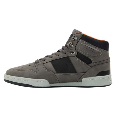 Mens Antilpe Canvas High Top Trainers Grey O'Neill