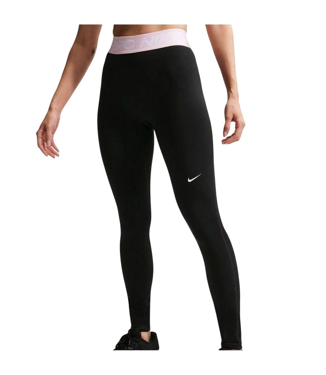 Legging Pro Femme Noir Rose Nike-4