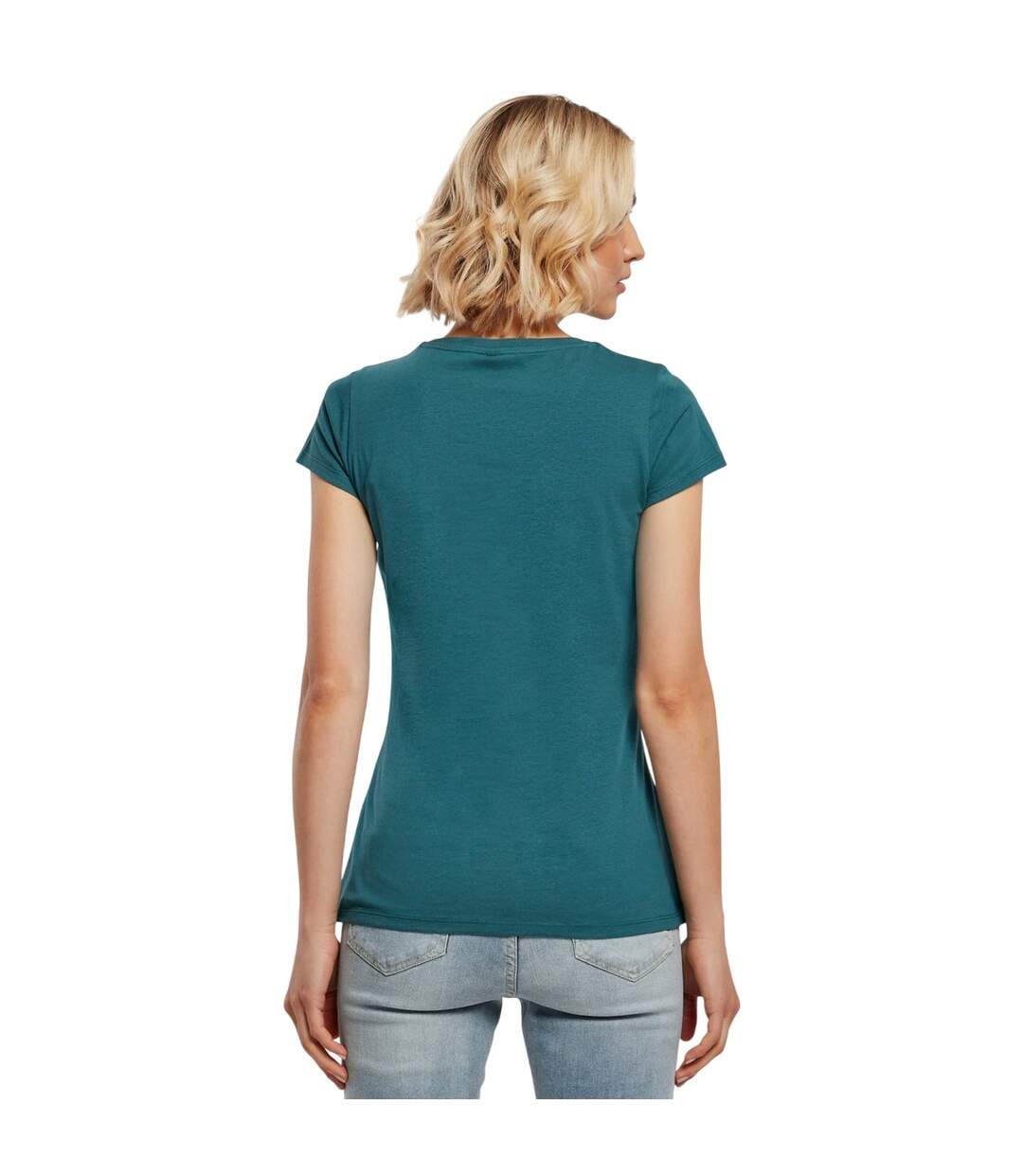 T-shirt Basique Pour Femmes/femmes Sarcelle Build Your Brand-3