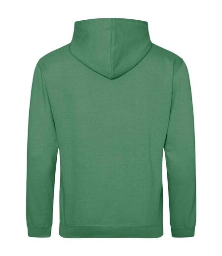 Unisex adult college hoodie cactus green Awdis