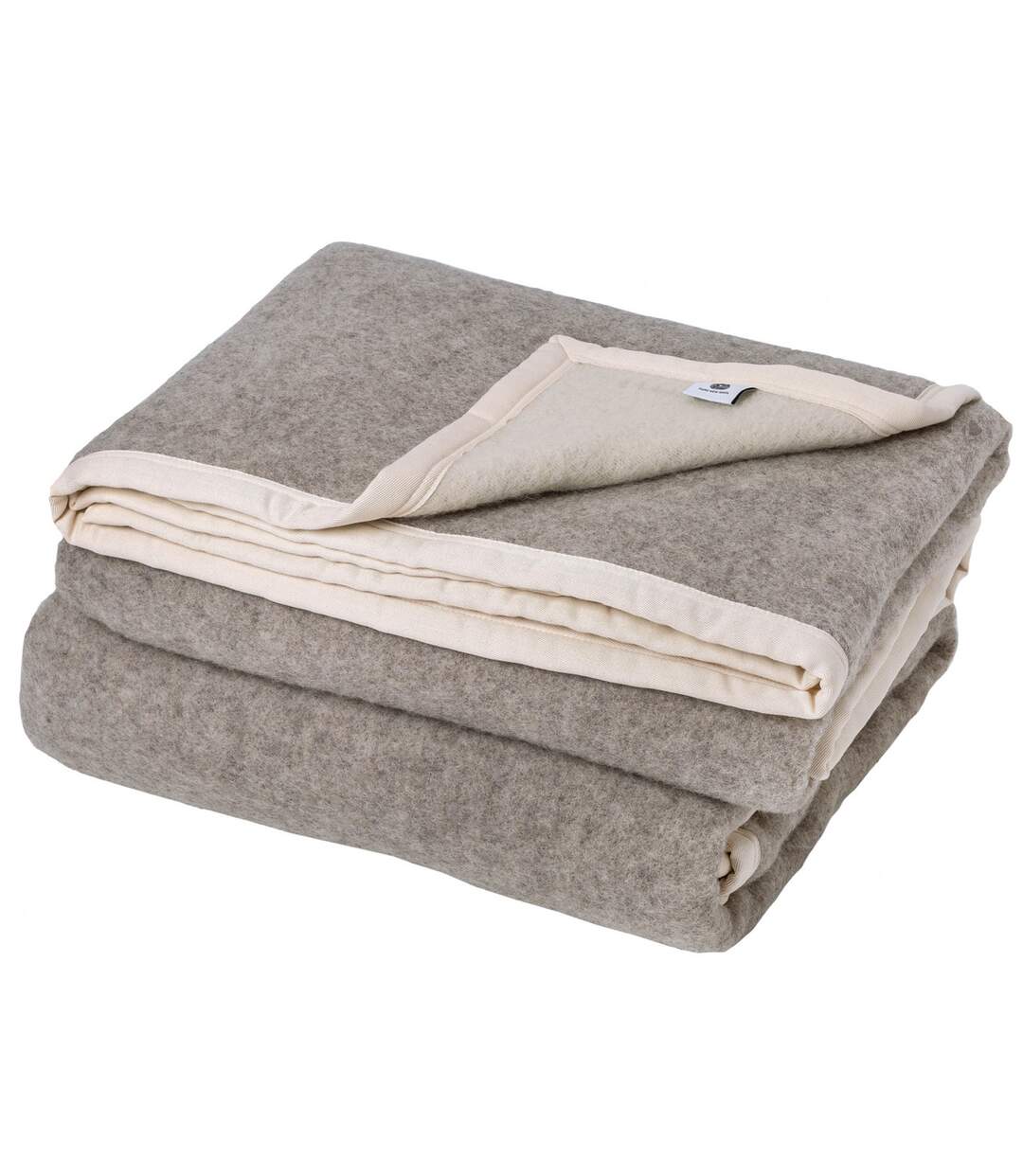 Couverture pur laine vierge blanchie PASTORALE-2