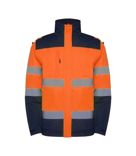 Parka Epsylon Homme Bleu Marine Orange Fluo Roly Workwear