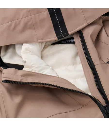 Womens/ladies Denbury 3 In 1 Jacket Mocha Light Vanilla Regatta