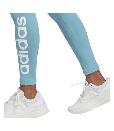 Legging Essentials Femme Bleu Ciel Blanc Adidas