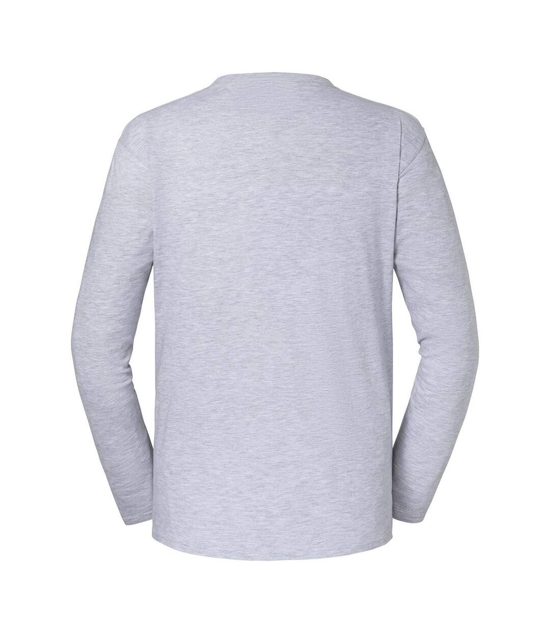 T-shirt Manches Longues Iconic Premium Homme Gris Chiné Fruit Of The Loom-3