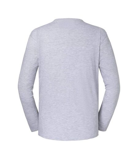 T-shirt Manches Longues Iconic Premium Homme Gris Chiné Fruit Of The Loom